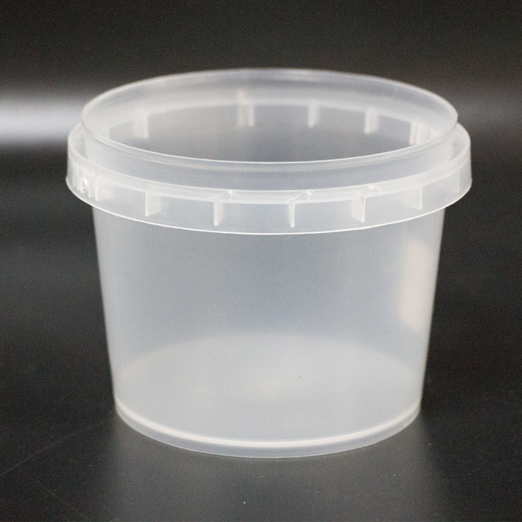 500ml clear plastic round bucket