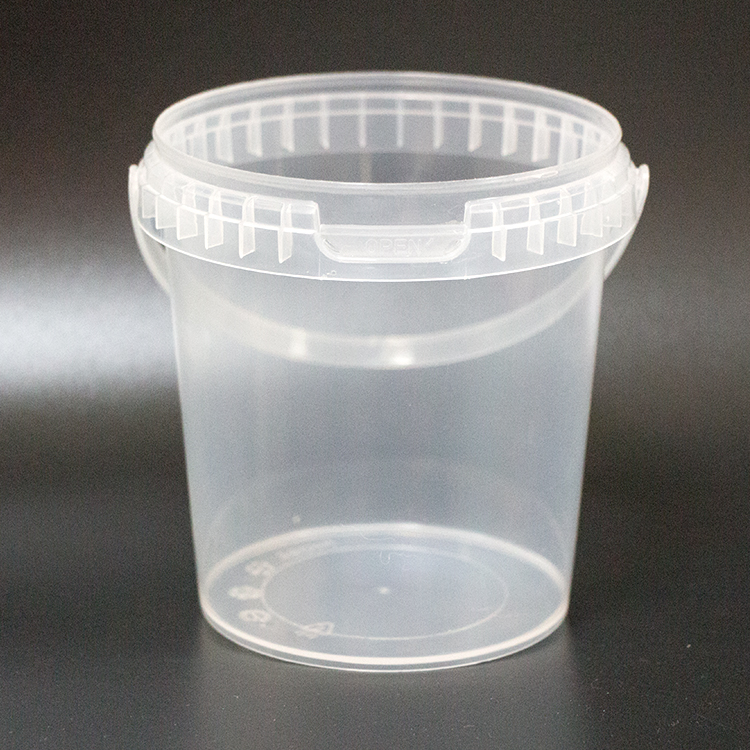 760ml clear plastic round bucket