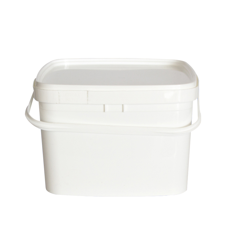 3L plastic square bucket